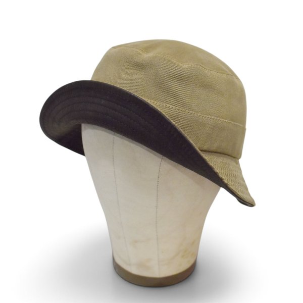 画像5: 【イタリア製】【ブルックスブラザーズ】【Brooks Brothers】【ブラウン】【コットン×スエード】【バケットハット】【サイズM】  (5)