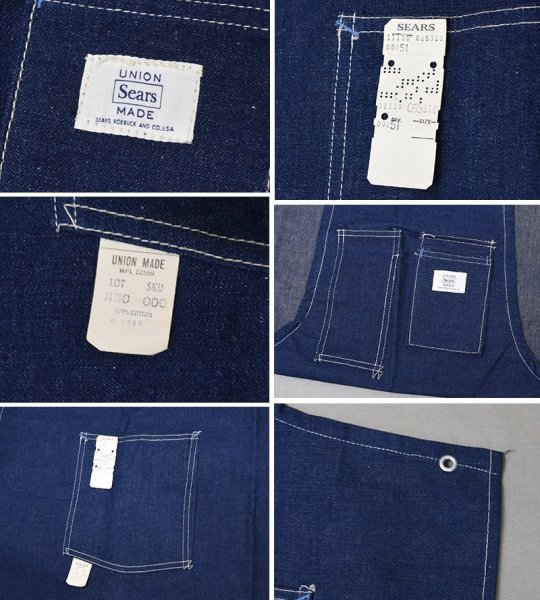 画像2: 【デッドストック】【60’s】ビンテージ【シアーズ】【SEARS】【デニムエプロン】<br (2)