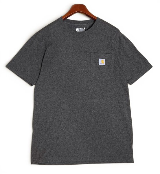 画像1: ビンテージ【Carhartt】【カーハート】グレー【ポケットTシャツ】【ロゴ入り】Tシャツ【サイズS】 (1)