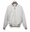 画像1: 【60’s】【ビンテージ】【Cober Knit】【コットンブルゾン】【ホワイト×黒×エンジ】【サイズ40】  (1)