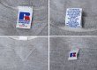 画像2: 【90’s】【ビンテージ】【USA製】【ラッセル】【Russell】【無地】【前V】【クルーネックスウェット】【グレー】【サイズXL】  (2)