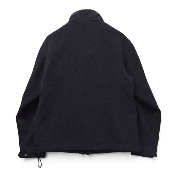 画像3: 【90’s】ビンテージ【ポロ ラルフローレン】【Polo Ralph Lauren】チャコールグレー【ウールジャケット】【フルジップ】ブルゾン【ダークグレー】【サイズM】  (3)