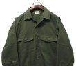 画像4: 【00’s】ビンテージ【USA製】【U.S. ARMY】OG507【ユーティリティシャツ】【オリーブ】【サイズ15 1/2×33】  (4)