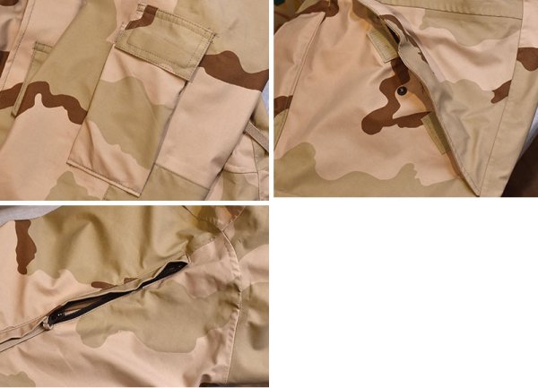 画像3: 【ほぼ未使用】【00’s】【U.S.ARMY】【デザートカモ】ゴアテックス【パーカー】フルジップジャケット【サイズM-R】  (3)