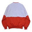 画像4: 【90’s】【ビンテージ】【USA製】【ラッセル】【Russell】【前V】【グレー×赤】【切り替え】クルーネック【スウェット】【サイズXL】  (4)