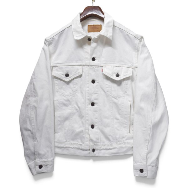 画像1: 【90’s】【ビンテージ】【USA製】【リーバイス】【Levi’s】【70506-0251】【ホワイトデニムジャケット】【サイズ44R】  (1)