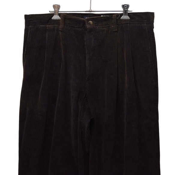 画像3: 【90’s】ビンテージ【ドッカーズ】【DOCKERS】【コーデュロイパンツ】【2タック】【ブラウン】【W34】  (3)