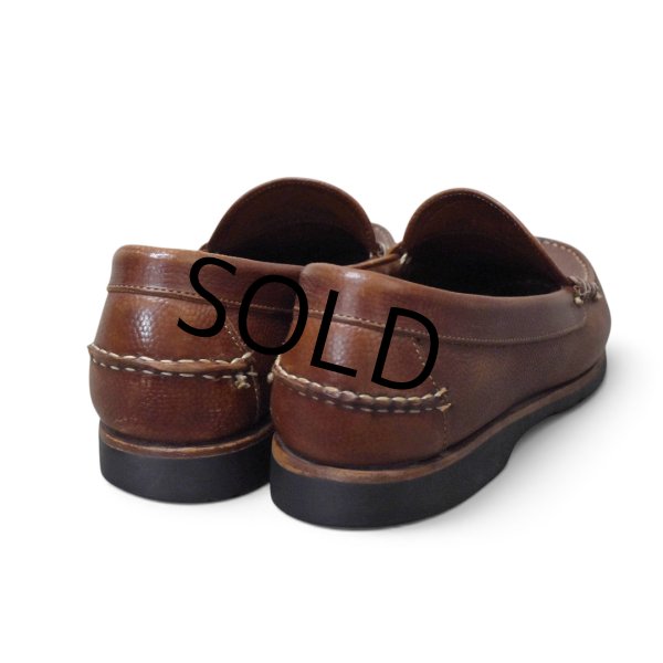 画像6: 【アレンエドモンズ】【Allen Edmonds】【Duke】【ブラウン】型押し【ペニーローファー】コインローファー【サイズ10 1/2】【Vibramソール】  (6)