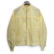 画像1: 【70’s〜80’s】【ビンテージ】【ライトイエロー】【カップショルダー】ダービージャケット【フルジップジャケット】【サイズL程度】  (1)