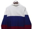 画像3: 【00’s~】【STARS&STRIPES】スターズ＆ストライプス【白×青×赤】【トリコロール】【タートルネック】【ロンT】【サイズL】  (3)