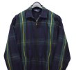 画像4: 【90’s】ビンテージ【ラルフローレン】【Ralph Lauren】【ブラックウォッチ】ネイビー【チェック柄】【ジップアップブルゾン】チンストラップ【コットン】薄手【サイズS】  (4)