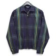 画像1: 【90’s】ビンテージ【ラルフローレン】【Ralph Lauren】【ブラックウォッチ】ネイビー【チェック柄】【ジップアップブルゾン】チンストラップ【コットン】薄手【サイズS】  (1)