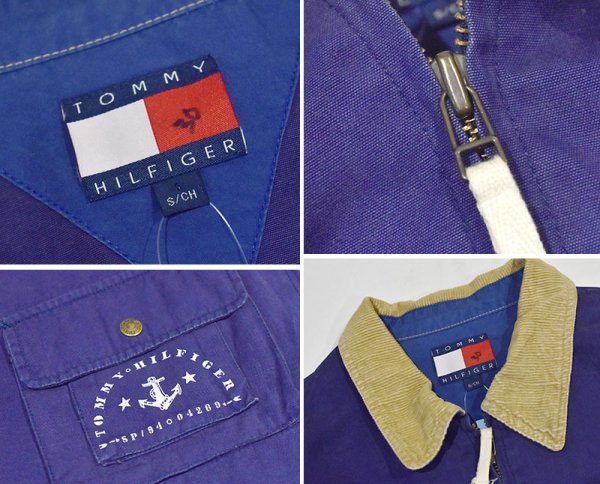 画像2: 【90’s】ビンテージ【トミーヒルフィガー】【TOMMY HILFIGER】【ハンティングジャケット】【コーデュロイ襟】【サイズS】  (2)