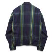 画像3: 【90’s】ビンテージ【ラルフローレン】【Ralph Lauren】【ブラックウォッチ】ネイビー【チェック柄】【ジップアップブルゾン】チンストラップ【コットン】薄手【サイズS】  (3)