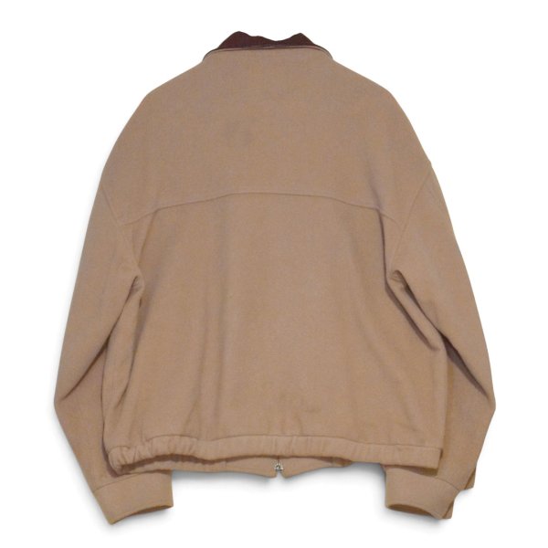 画像4: 【90’s】【USA製】【ビンテージ】【ランズエンド】【LANDS' END】【ウールブルゾン】【レザー襟】【サイズXL】  (4)