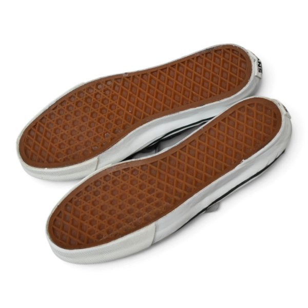 画像7: 【ほぼ未使用】【90’s】【USA製】ビンテージ【バンズ】【VANS】【オーセンティック】【ネルチェック】【緑×紺 チェック】24.0cm~24.5cm程度  (7)