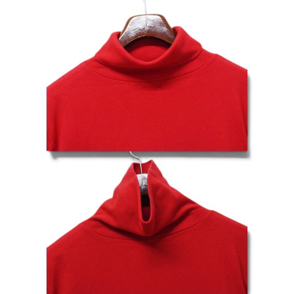 画像3: ビンテージ【アバクロンビー＆フィッチ】【Abercrombie & Fitch】【タートルネック】【長袖Tシャツ】【赤】【サイズM】 (3)