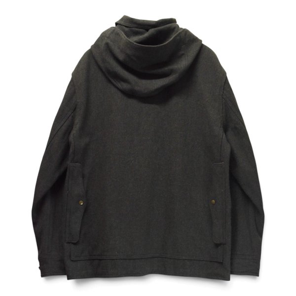 画像5: 【ポロ ラルフローレン】【Polo by Ralph Lauren】【ウール×ナイロンコート】【深緑】【フード付き】【サイズXL】  (5)