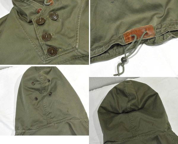 画像2: 【40’s】【ビンテージ】【U.S.ARMY】【M-43】【アノラック】プルオーバー【フィールドパーカー】【サイズM程度】 (2)