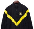 画像3: 【ビンテージ】【米軍実物】【U.S. ARMY】【APFU】【フィジカルユニフォーム】【トレーニングジャケット】【黒×黄】【サイズM-R】  (3)