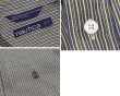 画像2: ビンテージ【ノーティカ】【nautica】【黄×グレー】【ピンストライプ】【ボタンダウンシャツ】【サイズS】 (2)