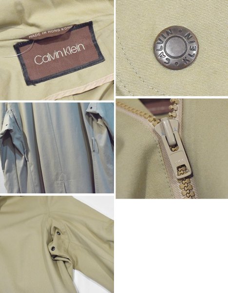画像2: 【80’s】ビンテージ【カルバンクライン】【Calvin Klein】【ベージュ】【ロングコート】【フード付き】【サイズUS42】 (2)