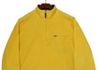 画像3: 【90’s】ビンテージ【オールドギャップ】【GAP】【GAP ATHLETIC】【黄色】【ハーフジップフリース】【サイズXL】  (3)