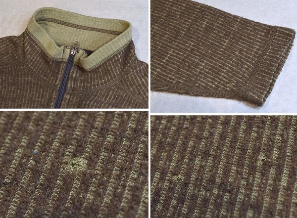 画像3: 【00’s】【USA製】【パタゴニア】【Patagonia】【オリーブ×黄緑】【縦編み】アルピニストセーター【ハーフジップフリース】【サイズM】  (3)