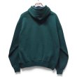 画像4: 【90’s】【ビンテージ】【USA製】【ラッセル】【Russell】【ヘンリーネックパーカー】【グリーン】【無地】【ワッフル裏地】【サイズXL】 (4)