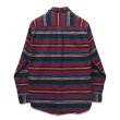 画像3: 【ジェイクルー】【J.CREW】【ポルトガル製】【赤×黒×青】【ボーダー】【フランネルシャツ】【サイズS】  (3)