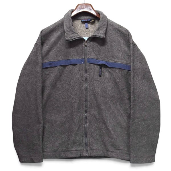 画像1: 【00’s】【パタゴニア】【Patagonia】【シンチラ】【フルジップフリースジャケット】【チャコール×ブルー】【サイズXL】  (1)