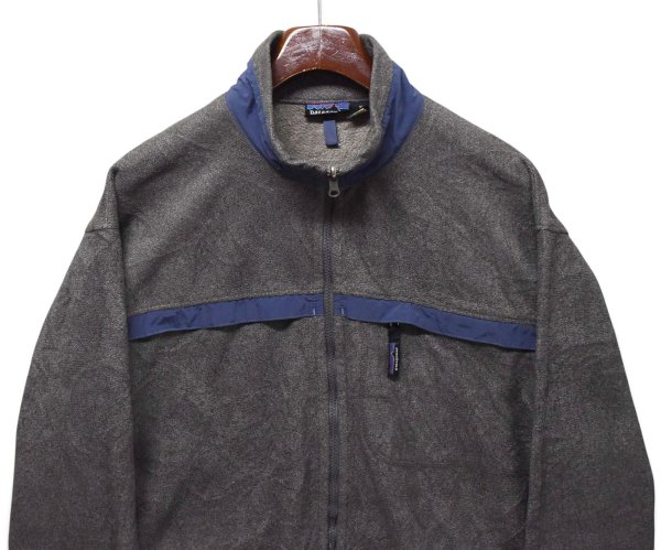 画像3: 【00’s】【パタゴニア】【Patagonia】【シンチラ】【フルジップフリースジャケット】【チャコール×ブルー】【サイズXL】  (3)