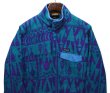 画像3: 【2017年】【パタゴニア】【Patagonia】【シンチラスナップT】【幾何学模様】【ターコイズ×紫×水色】【サイズM】  (3)