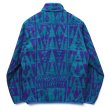 画像4: 【2017年】【パタゴニア】【Patagonia】【シンチラスナップT】【幾何学模様】【ターコイズ×紫×水色】【サイズM】  (4)