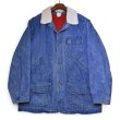 画像1: 【80’s】【ビンテージ】【エルエルビーン】【L.L.Bean】【デニムハンティングジャケット】【コーデュロイ襟】【赤裏地】ライナー付き【サイズL程度】  (1)