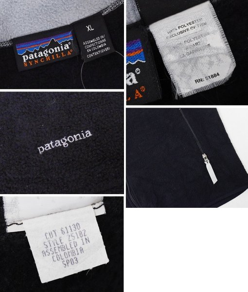 画像2: 【00’s】【パタゴニア】【Patagonia】【シンチラ】【SYNCHILLA】【ブラック】【フルジップフリースベスト】【サイズXL】 (2)