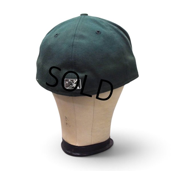 画像6: 【程度良好】【USA製】【ニューエラ】【NEW ERA】【the 5950】【マイナーリーグ】【ウールBBキャップ】【緑】【サイズ7 1/2】  (6)