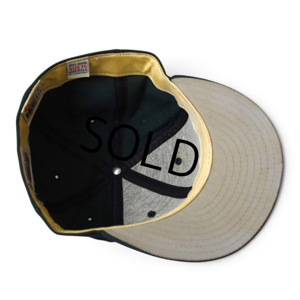 画像7: 【程度良好】【USA製】【ニューエラ】【NEW ERA】【the 5950】【マイナーリーグ】【ウールBBキャップ】【緑】【サイズ7 1/2】  (7)