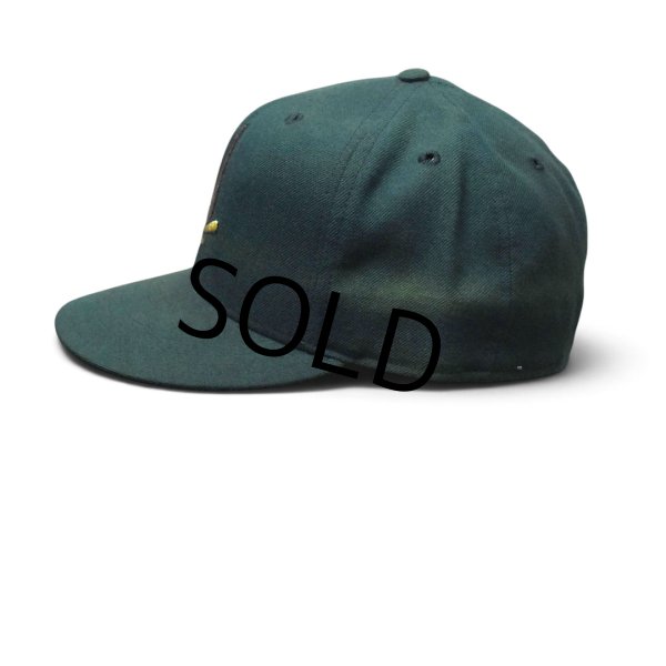 画像4: 【程度良好】【USA製】【ニューエラ】【NEW ERA】【the 5950】【マイナーリーグ】【ウールBBキャップ】【緑】【サイズ7 1/2】  (4)