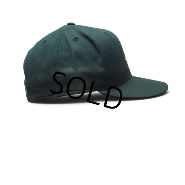 画像5: 【程度良好】【USA製】【ニューエラ】【NEW ERA】【the 5950】【マイナーリーグ】【ウールBBキャップ】【緑】【サイズ7 1/2】  (5)