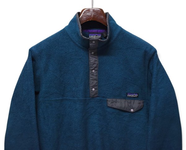 画像3: 【90’s】ビンテージ【パタゴニア】【Patagonia】【シンチラ】【スナップT】前立てナイロン【緑】プルオーバー【フリース】【サイズS】  (3)