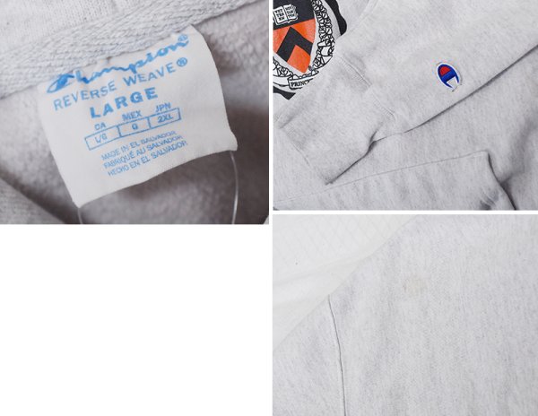 画像3: 【チャンピオン】【Champion】リバースウィーブ【プリンストン大学】【PRINCETON】【カレッジプリント】【グレー】【プルオーバーパーカー】【サイズL】 (3)