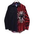 画像3: 【ラングラー】【Wrangler】【黒×赤】【カウボーイグラフィック】【ロデオ】【ウエスタンシャツ】【サイズL程度】  (3)