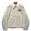 画像1: 【デッドストック】【チャンピオン】【CHAMPION】【レーシングジャケット】【クリーム】【ナイロン100%】【サイズM】  (1)