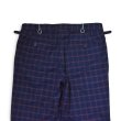 画像5: 【ブルックスブラザーズ】【Brooks Brothers】【紺×赤チェック】【1タック】【スラックス】【サイドアジャスター】【W34】  (5)