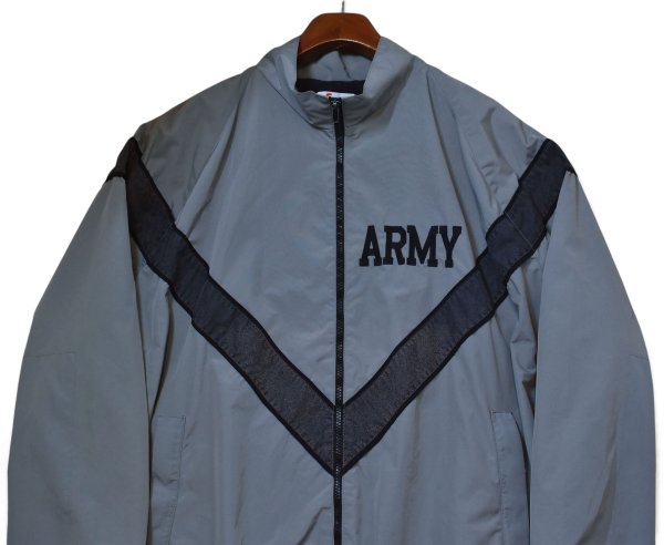 画像3: 【米軍】【US ARMY】【IPFU】【SKILCRAFT】スキルクラフト【ARMY刺繡】【グレー×黒】フルジップ【ナイロンジャケット】【サイズXL程度】  (3)