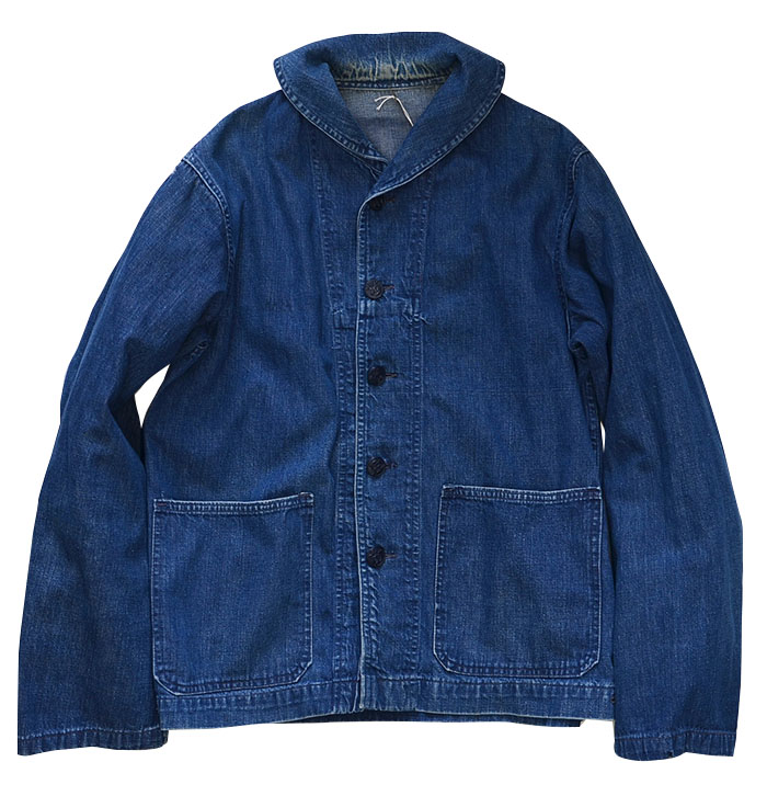 daisukevintage【雰囲気抜群!!】 40s U.S.NAVY ショールカラーデニムカバーオール