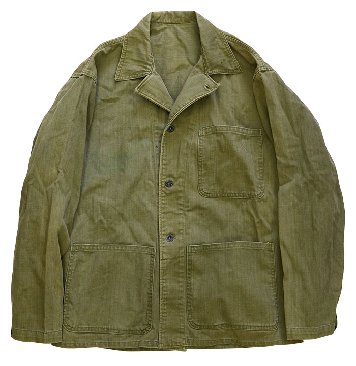 40s US.NAVY N-3 HBT JACKET ヴィンテージ ミリタリー-