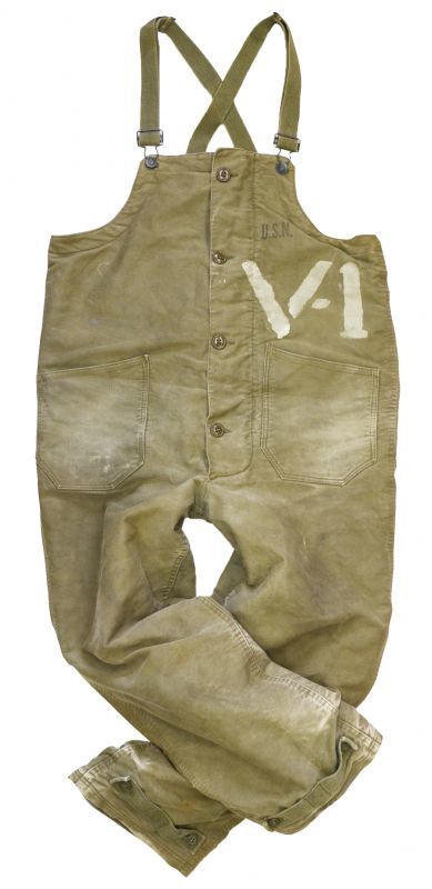 40's□【米軍実物】【U.S.NAVY】ステンシル入り【デッキパンツ