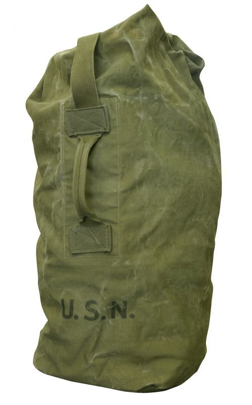 希少 40s米軍 海軍 USN ダッフルバック 実物 ステンシル素材コットンキャンバス